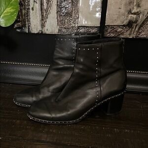 rag & bone Black Heeled Boots with Studs